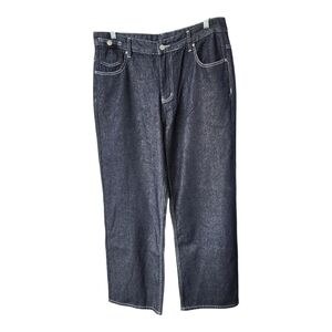 Dark Blue Wide Leg Jeans XXL